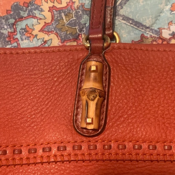 Large Gucci bamboo tote - Picture 3 of 13